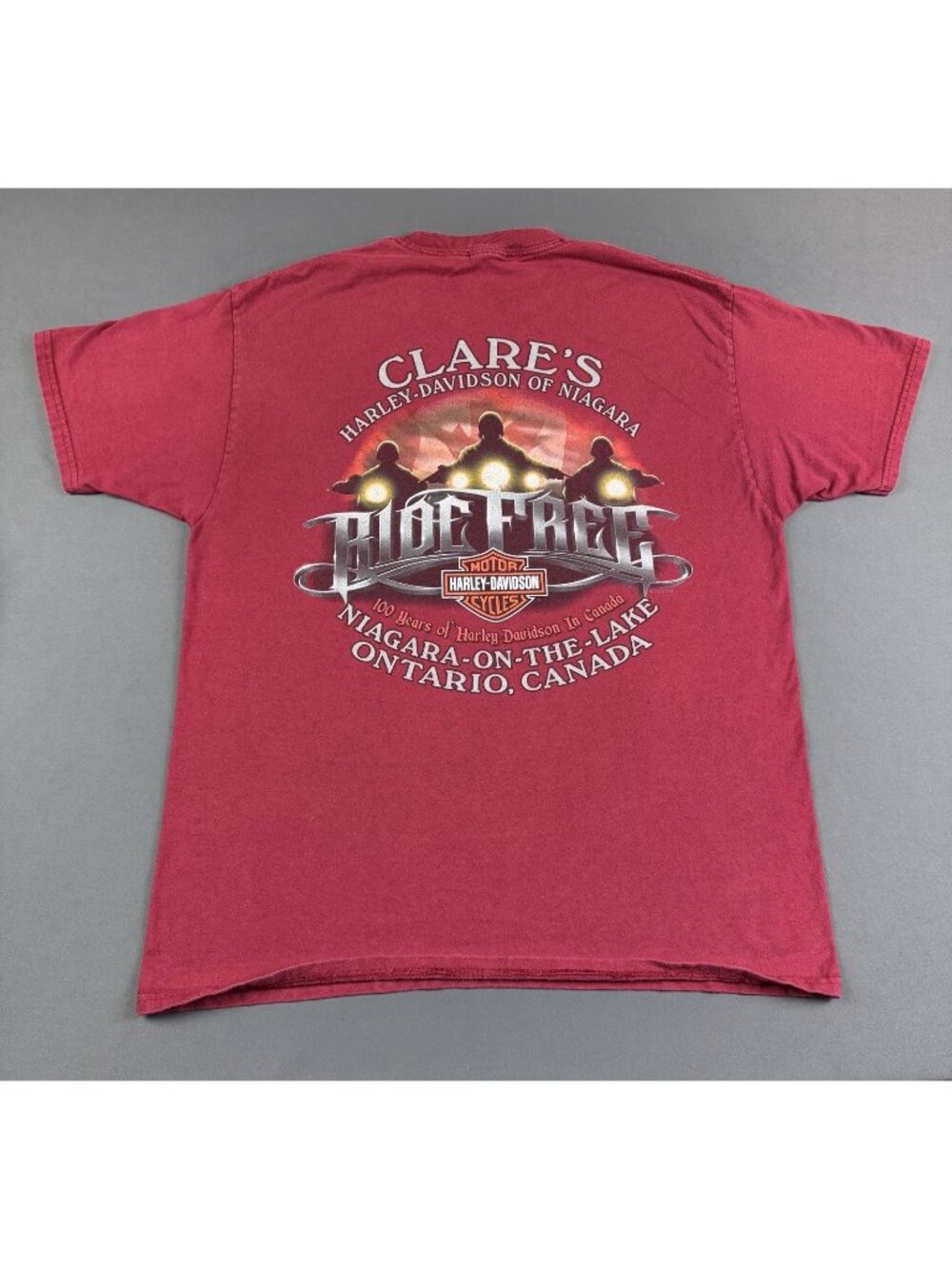 Rare Vintage Y2K Harley Davidson Clares Niagara Lake Ontario Canada Biker Large